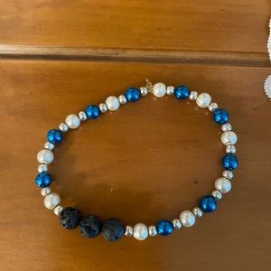 Handmade Bracelet  Lava Stones For Essential Oils